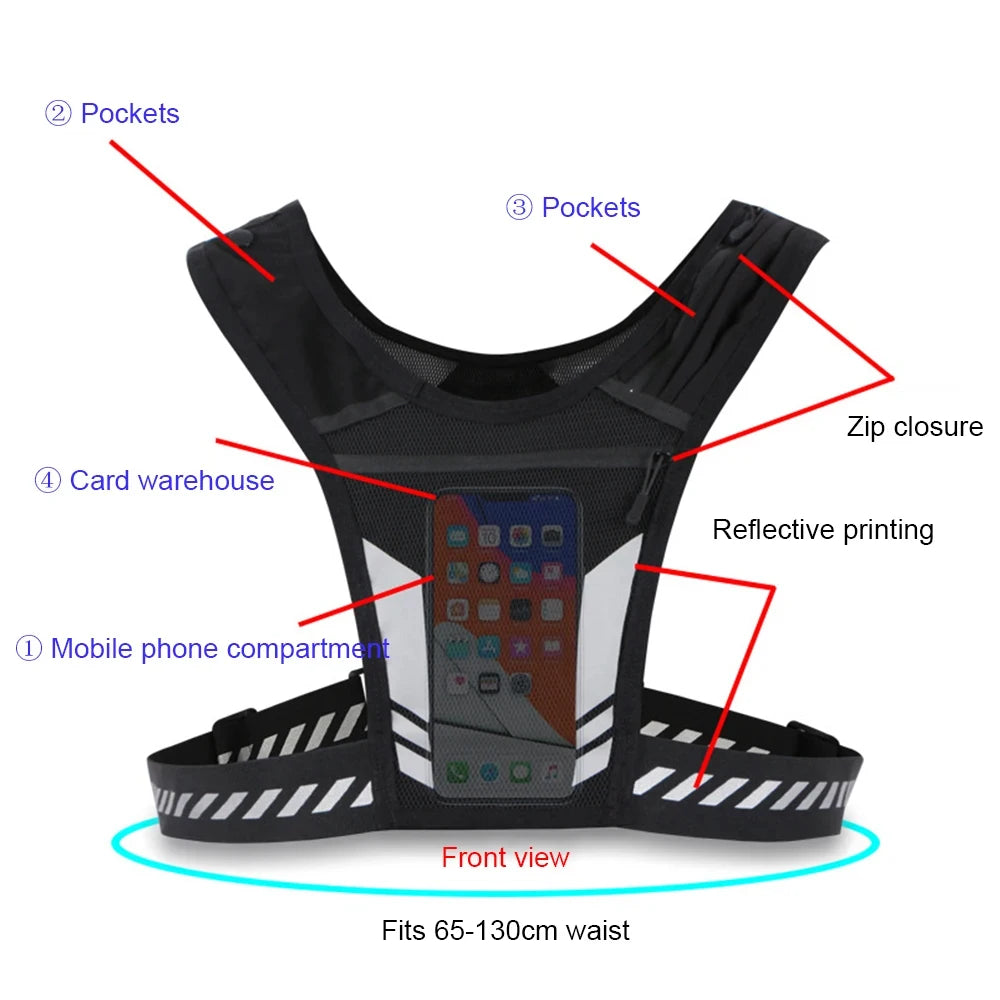 PocketRay Reflective Running Vest